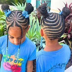 Natural Hairstyles For School, Curly Mixed Hair, Cornrow Hairstyles For School, Weaving Hairstyles, Kids Cornrow Hairstyles, Stitch Braid, Girls School Hairstyles