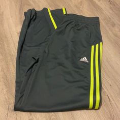 Brand New Adidas Sweat Pants Adidas Green Bottoms For Streetwear, Green Adidas Sporty Pants, Adidas Green Sporty Pants, Adidas Jogging Pants With Pockets, Adidas Green Sportswear Bottoms, Adidas Gray Sports Bottoms, Adidas Gray Bottoms For Sports, Green Adidas Cotton Bottoms, Adidas Green Casual Bottoms