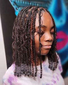 short knotless braids with curls Knotless Braids Length Chart, Braids Singles, Short Knotless, Goddess Knotless, Braids Length, Mermaid Braids, Blonde Goddess, Braids Curls, Braids Short