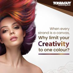 Saloon Creative Ads, Hair Color Product Photography, Salon Creative Ads, Makeup Poster, Mountain Bike Art, Beauty Courses, Digital Advertising Design, Poster Idea, Toni And Guy