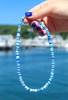 August 2022 choker launch!! Our handmade beaded variation chokers are uniquely designed and created with care! Please read the FAQ on more information regarding jewelry care! Blue Clay Bead Necklace, Festival Handmade Heishi Beads Choker, Festival Adjustable Heishi Beads Choker, Adjustable Heishi Beads Choker For Festivals, Trendy Blue Choker With Colorful Beads, Trendy Blue Choker With Tiny Beads, Adjustable Heishi Beads Choker, Trendy Blue Beaded Choker, Colorful Heishi Beads Choker As Gift