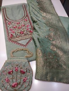 Item Overview ATHARVA Hand Embroidery Salwar Kameez/Embroidery Neck Mint Green/Banarsi Silk Dupatta w Stones /Custom Stitch/Embroidery Potli Dno. CH1697 Fabric: * Shirt - Chanderi Silk- Hand Embroidered Neck- 2.5 Mts - Beautiful Hand Embroidery * Dupatta: Banarasi Dola Silk Dupatta- All over Embroidery - 2.5 Mts- Latkans Tassels * BEAUTIFUL EMBROIDERED POTLI * Bottom Santoon Silk 2.5 Mts. Excusive Hand Embroidered Party Wear Punjabi Suit. Customization: * Fabrics Customization: Designs Can be ma Pista Green Raw Silk Kurta With Resham Embroidery, Embroidered Raw Silk Sharara With Straight Kurta, Pista Green Raw Silk Anarkali Set With Chikankari Embroidery, Pista Green Raw Silk Anarkali Set With Chikankari, Pista Green Chikankari Anarkali Set In Raw Silk, Transitional Embroidered Designer Sharara, Transitional Designer Embroidered Sharara, Transitional Season Designer Embroidered Sharara, Transitional Embroidered Art Silk Sharara