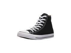 Converse Chuck Taylor(r) All Star(r) Core Hi - Classic Shoes : Black : For men's sizes, please select 1/2 size down from your normal size (if you wear Men's size 9, please choose Men's size 8.5). Women's sizes should be true to size. Ol' skool never looked so good with this casual sneaker staple! Rep your era to the fullest in a pair of the classic Converse Chuck Taylor All Star Core Hi shoes. High-top sneakers with canvas uppers. Vintage Converse rubber toe cap and color-contrasting sidewall. C Classic Converse High-top Sneakers For Sports, Classic Converse High-top Sneakers, Converse Sporty Sneakers For Everyday, Sporty Converse Sneakers For Everyday, Classic Cotton High-top Sneakers For Streetwear, Sporty Everyday Converse Sneakers, Classic Converse Cotton High-top Sneakers, Star Core, Classic Converse