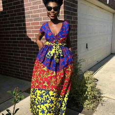 Women African Print Full Length Maxi Dress African Women Dress Ankara Handmade Maxi With Side Pockets And Belt Multi Color Vibrant Print. Polycotton Fabric Model Is Wearing Size 6 Please Check The Measurements Before You Order. The Measurements Chart Is In One Of The Pictures Lenght Is 58 To 60 Inches This Dress Available In Sizes 2 To 20 Contact Me For Your Size Or Any Questions About The Item. Yellow V-neck Dress For Casual Wear, Yellow A-line Midi Dress For Casual Occasions, Yellow Short Sleeve Dress With Vibrant Print, Vibrant Blue Fitted Maxi Dress, Vibrant Fitted Yellow Maxi Dress, Vibrant Yellow Fitted Maxi Dress, Yellow V-neck Casual Dress, Yellow A-line Sundress Maxi Dress, Vibrant Yellow Maxi Dress