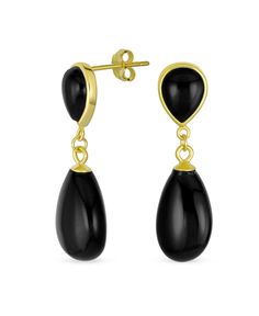 in stock Jewelry Classic, Gold Overlay, Sneaker Dress Shoes, Fall Jewelry, Light Weight Earrings, Bling Jewelry, Stone Earrings, Earrings For Women, Black Onyx