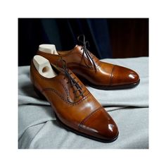 New Men's Handmade Leather Tan Hand Patina Lace up oxfords Shoes Leather Dress Shoes For Men's Upper Material Genuine Leather Inner Linings Soft Leather Style Lace up Oxford Shoes Color Brown Sole Leather Gender Male Heel Leather Manufacturing Time 12 to 14 Business Days IMPORTANT NOTE Please measure your foot size according to the size chart given in the Images for a perfect fit before placing the order. If you can't find your required Size or Color just send us message we will make the shoes a Fitted Brown Oxfords With Closed Toe, Brown Leather Sole Oxford Shoes With Round Toe, Brown Oxford Shoes With Leather Sole And Round Toe, Lace Up Oxford Shoes, Custom Design Shoes, Oxfords Shoes, Leather Boot Shoes, Leather Dress Shoes, Oxford Dress