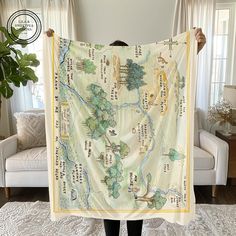 This adorable and soft Hundred acre wood map minky plush fleece blanket is the ideal gift: for a baby shower gift for the newborn baby and new Mom; a Christening or Baptism gift ; or a birthday gift for your little boy or girl ! Perfect for Winnie the Pooh fans ♥ This present makes for a truly unique gift that will be treasured for years to come. Crafted from thick, plush polyester fleece, this blanket promises unparalleled softness and warmth. Add to your cart today! ♥ FEATURES  * Fluffy fleece Hundred Acre Wood Map, Plush Baby Blankets, Classic Winnie The Pooh, Wood Map, Baby Bear Baby Shower, Pooh Bear, Baptism Gifts, Newborn Baby Gifts, Baby Newborn