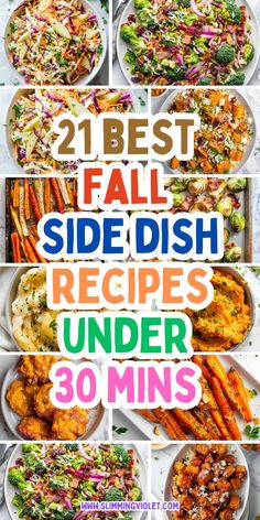 the best fall side dish recipes under 30 mins