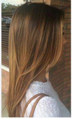 Brown Layered Hair, Long Hair Cuts Straight, Balayage Caramel, Golden Brown Hair, Hair Color Caramel, Straight Hair Cuts, Balayage Blonde, Caramel Hair, Light Hair Color