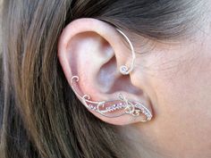 Ear Wraps, Wrap Earrings, Treble Clef, Ear Cuffs, Single Earring, Cuff Earrings, Bracelet Making, Switzerland, Ear Cuff