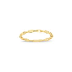 PRICES MAY VARY. 14K SOLID GOLD —This elegant Gelin 14K Solid Gold Chain Ring is the epitome of sophistication. Crafted for durability and shine, it's perfect for women who cherish timeless style and quality. Ideal for stacking or as a standalone statement piece, this dainty ring, available in sizes 5 to 9, makes a thoughtful gift that exudes elegance. PERFECT FOR DAILY USE — Designed for everyday functionality, this dainty piece suitable for errands, office hours, or a night out with friends. G Gold Chain Ring, Gold Rings Stackable, Solid Gold Band, Solid Gold Chains, Stylish Rings, Chain Design, Handcrafted Rings, Everlasting Love, Affordable Jewelry