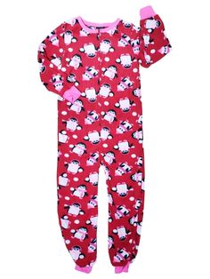 Girls Red Penguin Print Fleece One Piece Union Suit Pajama PJ Sleepwear These cute pajamas are sure to be a favorite! Girl's sizes 100% Polyester Made In Cambodia Payment We accept PayPal as our payment method. Immediate payment is required. If you have any questions about payment, please feel free to contact our customer support team. Return Policy We have a no hassle return policy If you are unhappy with your purchase, please contact us within 14 days of receipt and let us know why. As long as Union Suit, Cute Pajamas, Penguins, Pajama Pants, Pajamas, One Piece, Pants, Red