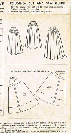 Patron Vintage, Diy Blouse Pattern, Mccalls Sewing Patterns, 자수 디자인, Drafting Patterns