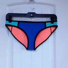 Very Good Preowned Condition If Not Nwot 100% Neoprene Blue Stretch Color Block Swimwear, Blue Color Block Stretch Swimwear, Triangl Swimwear, Womens Swim, Pink Blue, Color Block, Swimming, Pink, Women Shopping