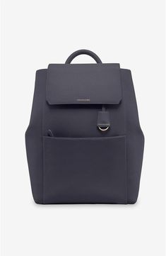 MAISON de SABRÉ Large Leather Soft Backpack | Nordstrom Work Backpack Women, Office Backpack, Modern Backpack, Luxury Backpack, Work Backpack, Backpack Women, Backpack Purse, Laptop Sleeve, Magnetic Closure