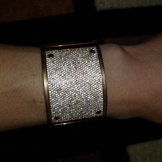 This Is Used 2 Times. A Couple Of Crystals Missing. See Photos For Original Price Tag. Very Classy And Beautiful.. But I Dont Reach For It Anymore . Serious Buyers Only. Designer Cuff Bracelet For Parties, Glamorous Cuff Bracelet For Party, Glamorous Party Cuff Bracelet, Elegant Evening Cuff Bracelet With Bling, Price Tag, Henri Bendel, Wide Cuff, Cuff, Women Jewelry