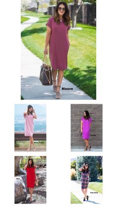 Modest Valentines Dress Casual Solid Dresses For Everyday, Casual Beach Dress With Rolled Sleeves, Casual Solid Everyday Dress, Casual Midi Dress With Rolled Sleeves, Comfortable Spring Vacation Dresses, Casual Summer Dresses For Everyday, Casual Everyday Summer Dresses, Valentines Dress, Valentine Dress