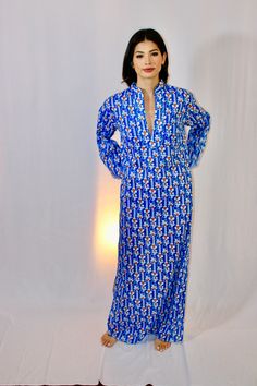 Low front, bell sleeve, maxi caftan. Semi-sheer deadstock cotton. No lining. Maxi Kaftan, Semi Transparent, Dress Clothes For Women, Bell Sleeve, Bell Sleeves, Dress Outfits, Bathing Beauties, Purses And Bags, Womens Dresses