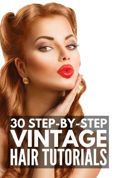 Easy 40s Hairstyles For Long Hair, How To Do Rockabilly Hairstyles, Quick Vintage Hairstyles, Old Fashion Hair Updos, 40s Updo Hairstyles, 1940s Formal Hairstyles, How To Do 1920s Hairstyles Long Hair, Diy 50s Hairstyles, Vintage Hairstyles For Long Hair Tutorial