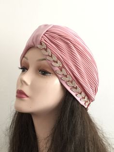 Shipping takes a week to US and 3 days to EU AFTER PROCESSING TIME.Some items are ready to ship.ı will send them the day after Wedding Turban Fabric: 100% Polyester soft jersey fabric . Front edge of this hijab turban is finished invisible fine elastic sponge to prevent the turban losing its shape around the face. This hat is very comfortable and easy to wear. The turban is very stretch and comes in one size. Fits an adult hat. Hand washable; please air dry. Very easy to wear and very practical Elegant Adjustable Headscarf For Party, Elegant Party Headscarf Headband, Elegant Party Headband Headscarf, Elegant Adjustable Turban With Matching Headband, Elegant Adjustable Headband Turban, Elegant Evening Turban Headband, Elegant Pink Turban For Party, Day After Wedding, Pink Turban