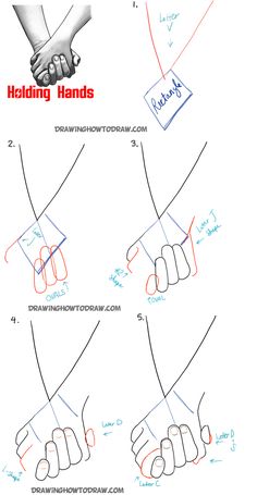 how to draw hands for children and adults with easy steps, step by step instructions