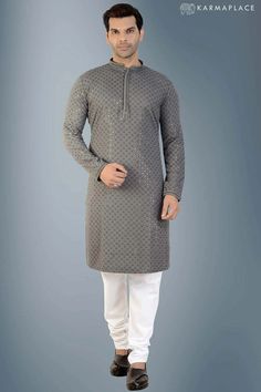 Now shop Kurta Set For Mens at a reasonable price on the karma place website. #menskurtaset #kurtasetformens #menskurtapajamaset #menskurtapajamaoutfits #kurtasetsmens #menskurtapyjamaset #menskurtapajamasetusa #menssilkkurtaset #kurtasetformensonline #designermenskurtaset #menskurtasetonline #MenskurtapajamaSet #PrintedKurtaformen #kurtasetformen #kurtapyjamasetformen #weddingkurtasetformen #kurtasetformenwedding #menskurtaset Mens Formal, Grey Fabric