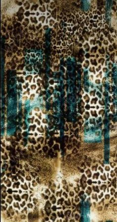 an animal print pattern with blue and brown colors