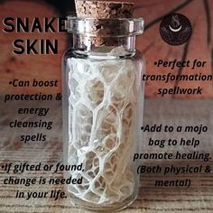 Snake Skin Witchcraft, Snake Skin Spells, Witchy Wednesday, Grey Witch, Witchy Diy, Crafts 2024, Skin Craft, Divination Methods