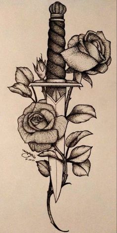 A Drawing, Roses, Art