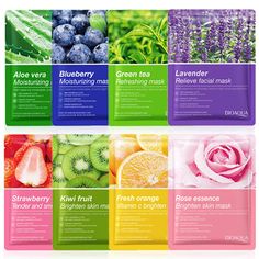 8pcs BIOAQUA Fruits Moisturizing Face Mask skincare Firming Brightening Facial Masks Face Sheet Mask Skin Care Products Natural Wound Care, Reduce Forehead Wrinkles, Face Mask Beauty, Soothing Face Mask, Mask Skincare, Mask Skin, Business Vision, Moisturizing Face Mask, Skincare Facial