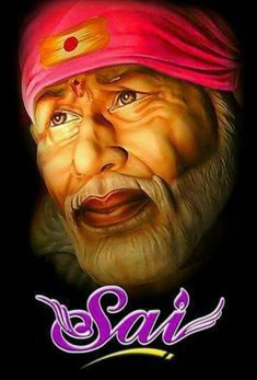 an old man with a pink turban on his head and the caption is written