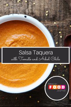 salsa taquera with tomato and aldil chile