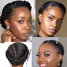 Short Natural Hair Wedding Styles, Natural Hair Plaiting Styles, Hair Plaiting Styles, Halo Braid Natural Hair, Hair Plaiting, Natural African Hair, African Natural Hair, Halo Braid