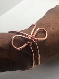 Copper Ankh Bracelet Hand Made Unique Copper Adjustable Bracelets, Adjustable Copper Bracelet, Elegant Hand Wrapped Copper Bangle, Adjustable Copper Bangle Bracelet, Adjustable Copper Bangle Bracelets, Adjustable Copper Bangle As A Gift, Elegant Copper Bracelets As Gift, Adjustable Unique Rose Gold Bracelets, Elegant Copper Bracelet As A Gift