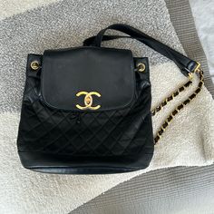 In Fair Condition (Some Scuffs On Leather And Slight Discoloration On Hardware But Interior Totally Clean!) - Price Reflects Condition. This Girlie Is Circa 1980’s. Quilted Lambskin Drawstring Chanel Backpack Questions? Leave A Comment Below! Chanel Duma Backpack, Chanel Backpack Gabrielle, Chanel Vintage Duma Backpack, Chanel Bagpack Black, Chanel Limited Edition Bag, Chanel Backpack, Bag Lady, Chanel, Backpacks