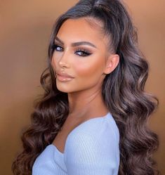 Glam Bride Makeup, Glam Wedding Makeup, Prom Eye Makeup, Glam Makeup Look, Glamour Makeup, Bride Makeup, Bridal Hair And Makeup, Wedding Hair And Makeup, Glam Makeup