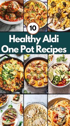 Healthy Budget Meals For One, Healthy Shareable Meals, Aldi Food Recipes, Cheap Healthy Meals From Aldis, Aldi Dinner Recipe, Healthy Meals From Aldi, Easy Healthy Aldi Meals, One Pot Dishes Healthy, Aldis Recipes Dinners Healthy