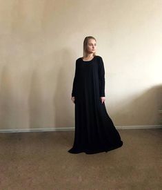 Black #maxidress , casual #abaya , Oversize long sleeve dress, Muslim clothing, Islamic outfit, Basic dress, Elegant dress, #plussize  #dress Casual Fall Abaya, Black Long Sleeve Abaya For Fall, Black Long Sleeve Dress For Fall, Black Lagenlook Long Sleeve Dress, Oversized Long Sleeve Black Abaya, Oversized Black Abaya, Oversized Black Long Sleeve Abaya, Casual Long Abaya For Fall, Modest Black Abaya With Long Sleeves