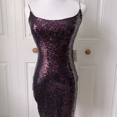 This Is A Dark Purple Sequin Semi Formal Dress. Size 3/4, New With Tags Short Maroon Dress, Formal Sequin Dress, Aqua Mini Dress, Sequin Dress Short, Badgley Mischka Dress, Red Bodycon, Red Bodycon Dress, Semi Formal Dress, Purple Plum