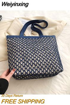 Shipping: Worldwide Express Shipping AvailableDelivery time: 🚚7-15Days Fast ShippingReturns: Fast refund,💯100% Money Back Guarantee.Brand Name: XZANOrigin: Mainland ChinaCN: HebeiLining Material: PolyesterPlace Of Origin: HE BEI ProvincePlace Of Origin: HE BEI ProvinceShape: Casual ToteMain Material: PolyesterStyle: FashionClosure Type: zipperOccasion: VersatileModel Number: women weave beach bagPattern Type: SolidInterior: Cell Phone PocketGender: WOMENDecoration: Hollow OutDecoration: big sh Square Bag For Beach Season Shopping, Square Bags For Beach Season Shopping, Square Shopping Bag For Beach Season, Blue Large Capacity Casual Satchel, Casual Blue Satchel With Large Capacity, Casual Large Capacity Blue Satchel, Casual Blue Large Capacity Satchel, Square Beach Shopping Bag, Square Beach Season Shopping Bag