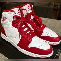 Air Jordan 1 High 'Color Pack - Varsity Red' | Size 13 | Sku: 332550 100 | Colorway: White/White-Varsity Red | Release: Aug 2011 | No Box | Shipped Bagged And Boxed Immediately With Care | Ultra Rare Shoe | Out Of Stock At Stockx, Flightclub, Goat Etc | I’ve Only Seen 2 On Most Apps But None In This Size Or Condition | Own Them For The Low! | Seen Them Go For $400 & Up | My Price $200 | Send Offers! Rare Shoes, Jordan Red, Air Jordan 1 High, Size 13, Jordans For Men, Jordan Shoes, Jordan 1, Air Jordans, Red And White