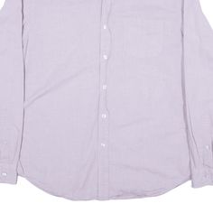 Item is in used condition. Faint mark in the front of shirt, reflected in price. >Size: L >Armpit To Armpit: 22" >Armpit To Cuff: 20" >Collar To Hem: 30" Classic Crew Neck Shirt With Relaxed Fit, Classic Relaxed Fit Shirt With Crew Neck, Classic Crew Neck Shirt, Purple Long Sleeve, Plain Shirt, Plain Shirts, Wholesale Shoes, Beauty Bag, Cardigan Coat