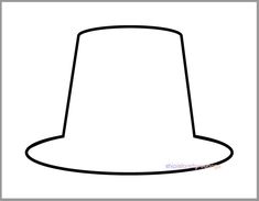 a drawing of a hat that is black and white