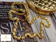 Add a hint of luxury to your ensemble. This Damascus Chain is crafted in 18 Karat Real Gold. Perfect for layering. *Gold Color: Yellow *Gold Weight:  Approximately 9.91g *Width: Approximately 4.7mm *Length: Approximately 16 Inches 💢Metal is made of real 18K gold. Not gold filled; Not gold plated. Hallmarked. 📬S H I P P I N G Free shipping in the US and International  DISCLAIMER STATEMENT:  Please check all the descriptions carefully and ask as many as you like prior to ordering. Colour may var Luxury Chain Necklace For Anniversary, Luxury Hallmarked Chain Necklace For Anniversary, Luxury Gold Chain Necklace For Wedding, Luxury Gold Round Chain Necklace, Luxury Gold Chain Necklace For Anniversary, Gold Oval Necklace For Party, Oval Gold Necklace For Party, Luxury Figaro Chain Necklace For Anniversary, Luxury 22k Gold Chain Necklace Gift