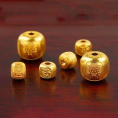 18K Gold Beads - Zakiram Barrel Beads - Antique Gold Spacer Beads - Buddhism Bead - Large Gold Bead - Jewelry Making Beads  ❤ Material: 18K Gold ❤ Size: (approx.) #Small Diameter Size: 5.8*4.8mm / hole diameter: 1.6mm / Weight: 0.299grams #Large Diameter Size: 9.8*9mm / hole diameter: 1.8mm / Weight: 1.3grams ❤Gift for:Girlfriend / Wife / Mom/ Men ❤Usage:DIY Bracelet, Necklace, Beads for Jewelry Making, DIY Handcraft etc. Round Spacer Beads For Gifts, Gold Jewelry With 108 Round Beads, Traditional Gold Beaded Bracelets For Jewelry Making, Spiritual Gold Beads For Gifts, Spiritual Gold Beaded Bracelets With Large Beads, Large Gold Beads For Jewelry Making, Gold Beaded Necklaces For Jewelry Making (8mm Beads), Gold Beaded Bracelet With Large Oval Beads, Gold Large Beads For Jewelry Making