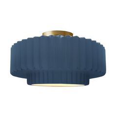 an image of a blue ceiling light