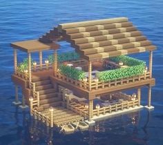 Minecraft Ocean House Cute Minecraft Dock, Cute Small Minecraft Houses, Modern Minecraft Houses Interiors, Minecraft Ocean House, Modern Minecraft Houses Tutorials, Minecraft Beach Ideas, Minecraft Dock Ideas, Minecraft House Survival