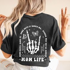 Mom Life T-Shirt Color: Dark Gray Size: Xl Material Is Cotton/Poly So It Has A Stretch And Doesn’t Shrink. Nib/Nwt Rock Day, Shirt Color, Mom Life, Dark Gray, Colorful Shirts, Tops & Tees, Womens Tops, Grey, Women Shopping