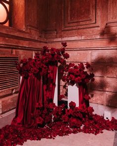 Current mood: Burgundy Red Weddings 🥀 From lush bouquets to statement table settings, there’s something timeless and romantic about this deep, rich hue. Whether you're planning a fall wedding or just love a bold color palette, burgundy is the vibe for effortlessly elegant celebrations. Swipe through for inspo ✨ 1. @thebridaljourney 2. @weddywood 3. @reverieweddings_ 4. @cakeflower_dfw 5. Pinterest 6. @les.petitesgermaines 7. Pinterest 8. @jennapowersphoto 9. Pinterest 10. @abbieleigh_events... Chandelier Stage Decor, Red Ceremony Decor, Speakeasy Decor Ideas, Dark Red Party Decorations, Red Floral Installation, Engagement Party Florals, Moody Red Wedding, All Red Wedding, Surrealist Wedding