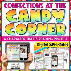 the book cover for connections at the candy corner, with an image of two hands holding up